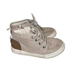 OshKosh B’Gosh Genuine kids high top sneakers with side zippers size 11 youth‎